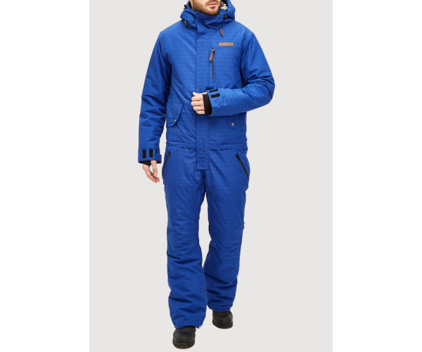 Мужской зимний комбинезон голубого цвета 18126Gl