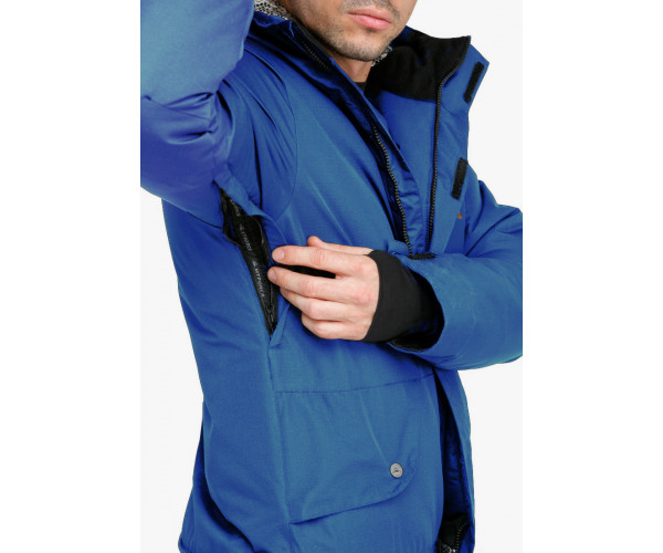 Мужской зимний комбинезон голубого цвета 18126Gl