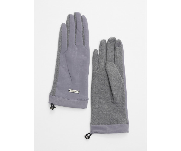 Классические перчатки демисезонные женские серого цвета 610Sr