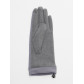 Классические перчатки демисезонные женские серого цвета 610Sr