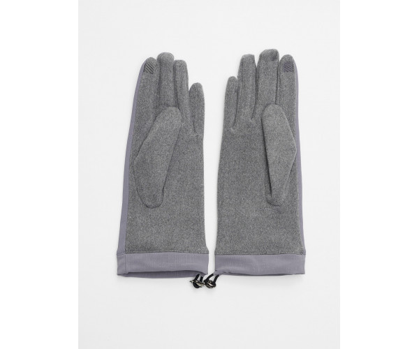 Классические перчатки демисезонные женские серого цвета 610Sr