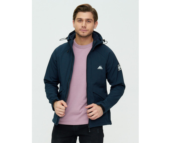 Ветровка мужская  темно-синего цвета 2105TS