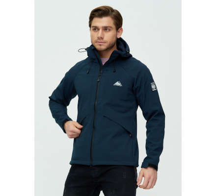 Ветровка мужская  темно-синего цвета 2105TS