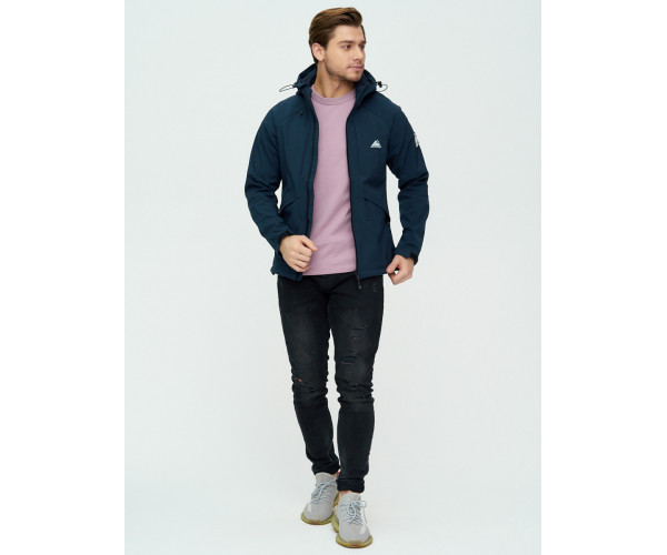 Ветровка мужская  темно-синего цвета 2105TS