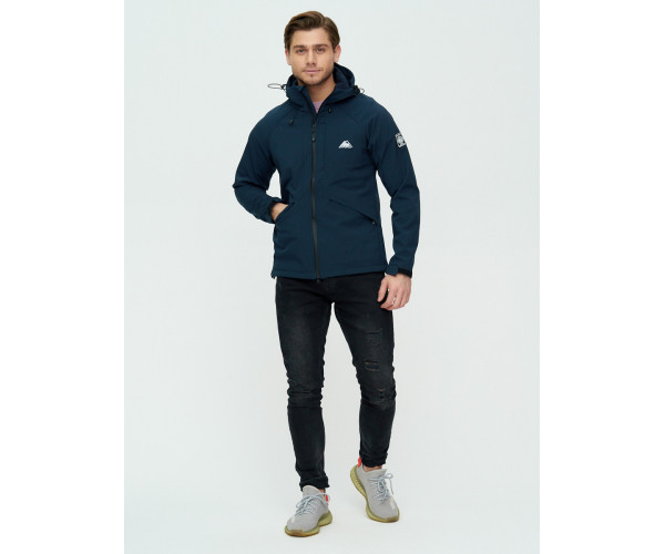 Ветровка мужская  темно-синего цвета 2105TS