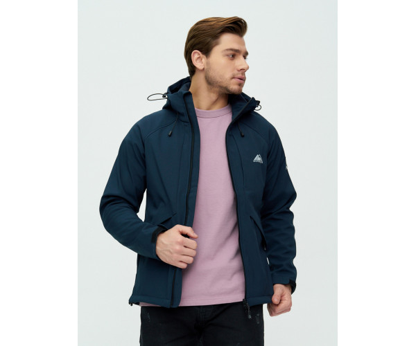 Ветровка мужская  темно-синего цвета 2105TS
