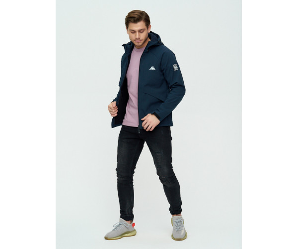 Ветровка мужская  темно-синего цвета 2105TS