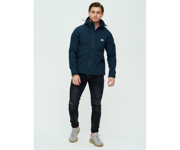 Ветровка мужская  темно-синего цвета 2105TS