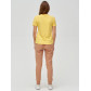 Женские футболки с принтом желтого цвета 1614J