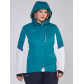 Женская зимняя горнолыжная куртка большого размера бирюзового цвета 1934Br
