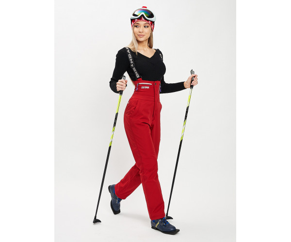 Брюки горнолыжные красного цвета 102Kr