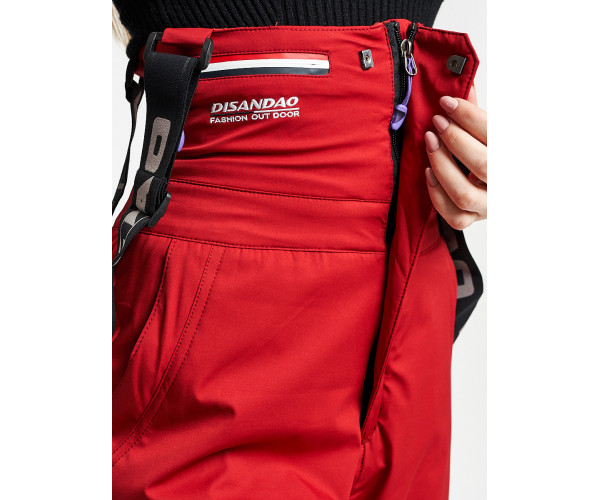 Брюки горнолыжные красного цвета 102Kr