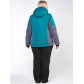 Женский зимний костюм горнолыжный большого размера зеленого цвета 01934Z