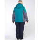 Женский зимний костюм горнолыжный большого размера зеленого цвета 01934Z