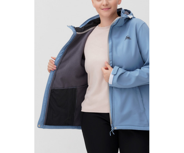 Костюм  bigsize голубого цвета 02034-1Gl