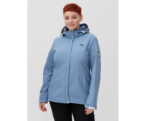 Костюм  bigsize голубого цвета 02034-1Gl