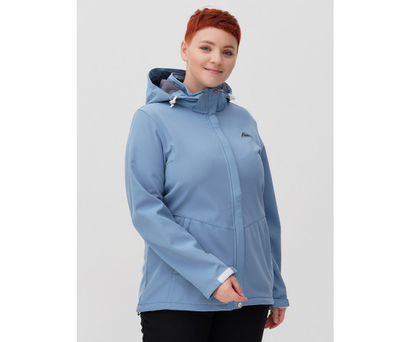 Костюм  bigsize голубого цвета 02034-1Gl