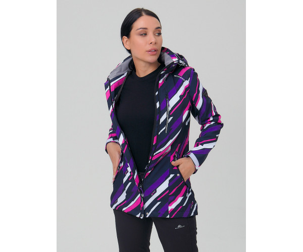 Костюм женский softshell фиолетового цвета 01923-1F