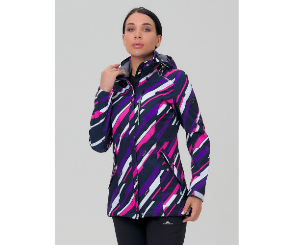 Костюм женский softshell фиолетового цвета 01923-1F