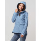 Женская осенняя весенняя ветровка softshell голубого цвета 2032Gl
