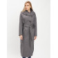 Пальто демисезонное серого цвета 42107Sr