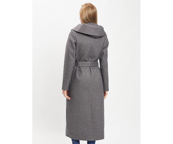 Пальто демисезонное серого цвета 42107Sr