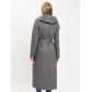 Пальто демисезонное серого цвета 42107Sr