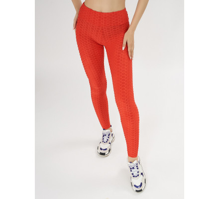 Леггинсы женские красного цвета 1165Kr