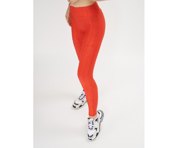 Леггинсы женские красного цвета 1165Kr