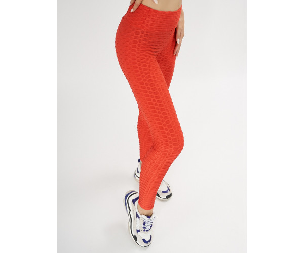 Леггинсы женские красного цвета 1165Kr
