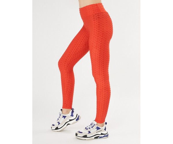 Леггинсы женские красного цвета 1165Kr