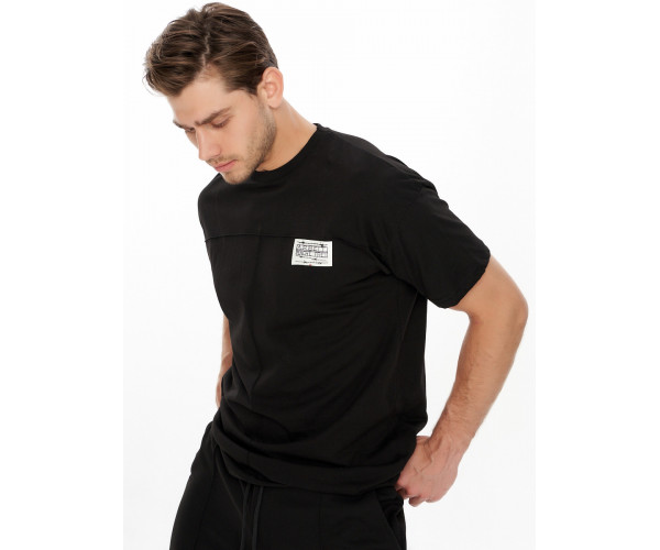 Костюм шорты и футболка черного цвета 9182Ch