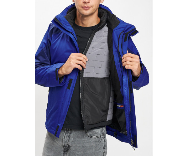 Куртка демисезонная 3 в 1синего цвета 93213S