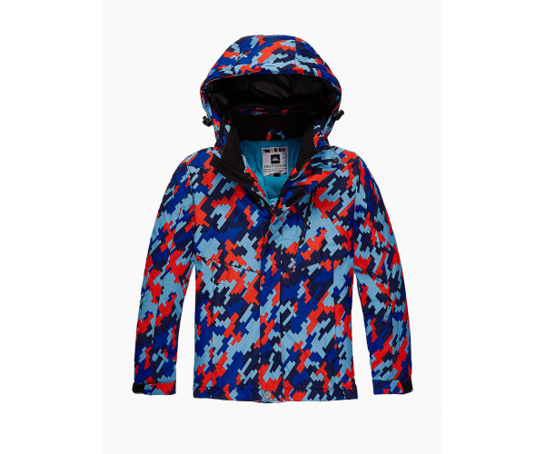 Подростковая для девочки зимняя горнолыжная куртка красного цвета 1774Kr