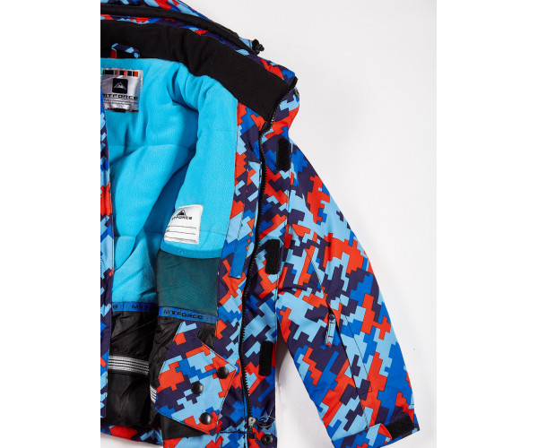 Подростковая для девочки зимняя горнолыжная куртка красного цвета 1774Kr