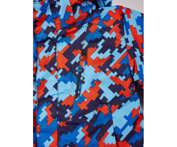 Подростковая для девочки зимняя горнолыжная куртка красного цвета 1774Kr