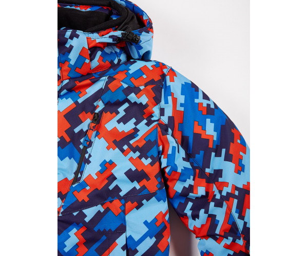 Подростковая для девочки зимняя горнолыжная куртка красного цвета 1774Kr