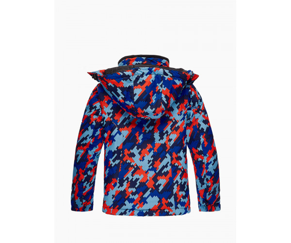 Подростковая для девочки зимняя горнолыжная куртка красного цвета 1774Kr