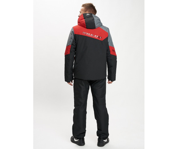 Горнолыжный костюм мужской красного цвета 077013Kr