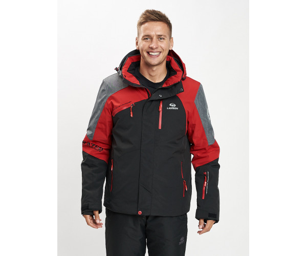 Горнолыжный костюм мужской красного цвета 077013Kr