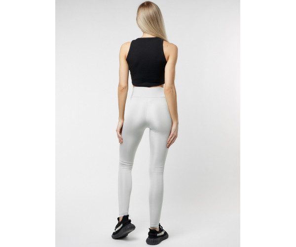 Леггинсы женские светло-серого цвета 22092SS