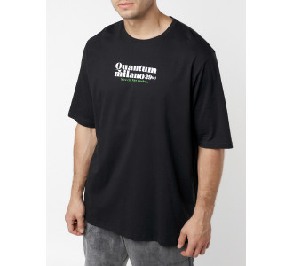 Футболка оверсайз черного цвета 224023Ch