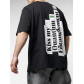 Футболка оверсайз черного цвета 224023Ch