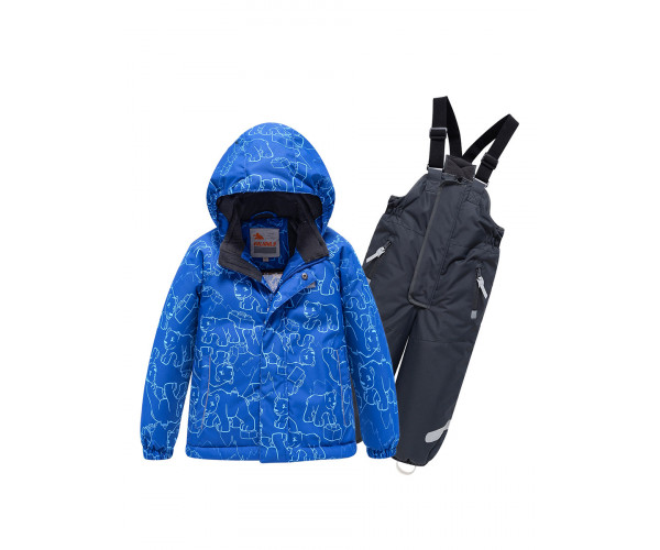 Горнолыжный костюм Valianly детский синего цвета 9011S