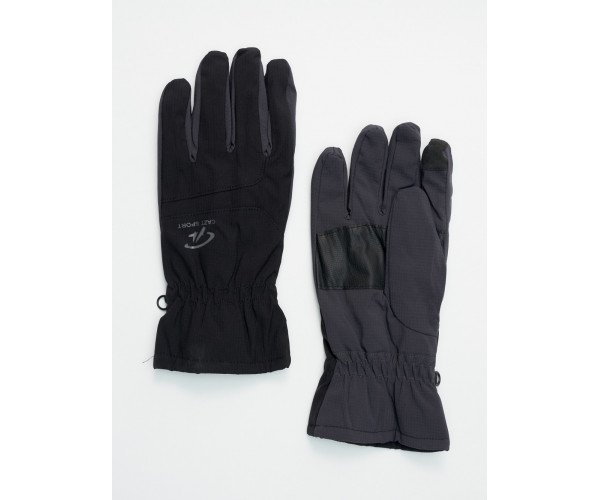 Горнолыжные перчатки мужские темно-серого цвета 607TC