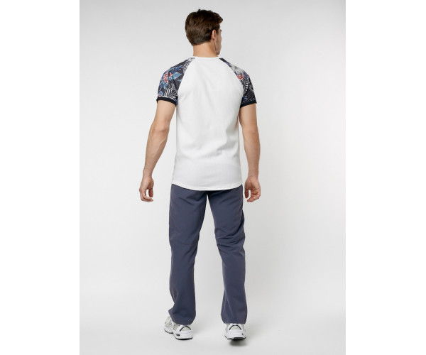 Футболка с вышивкой белого цвета 225176Bl