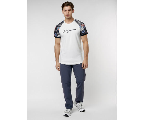 Футболка с вышивкой белого цвета 225176Bl