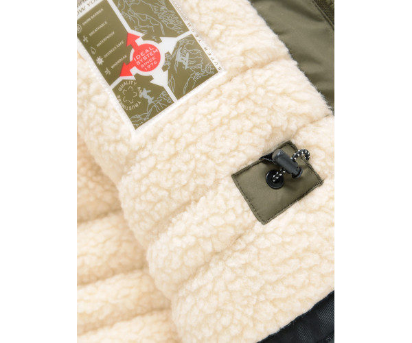 Парка зимняя Valianly для мальчика хаки цвета 90431Kh