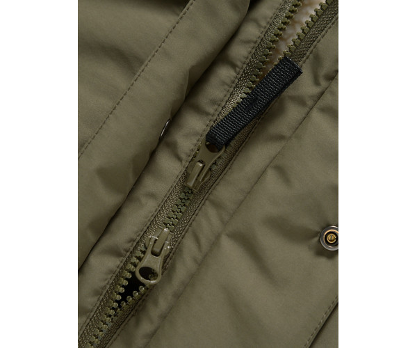 Парка зимняя Valianly для мальчика хаки цвета 90431Kh