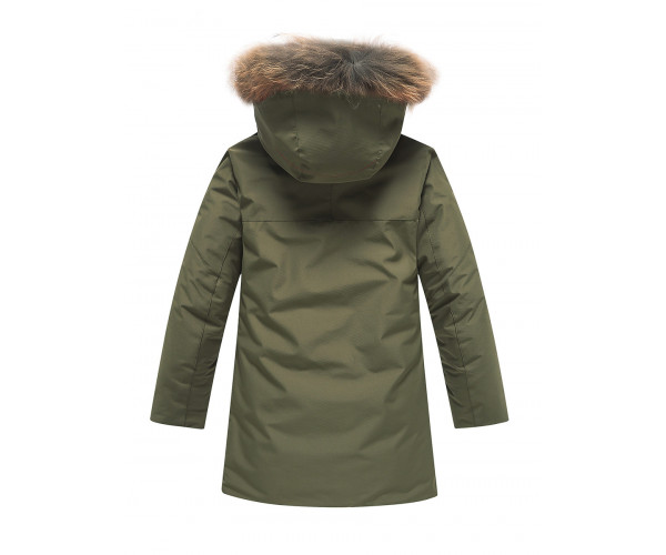 Парка зимняя Valianly для мальчика хаки цвета 90431Kh